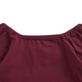 thumbnail image 4 of Toddler Baby Girls 2pcs Clothes Ruffles Long Sleeve Off Shoulder Solid T Shirts Leopard Printed Flare Pants Sets Rose Red 6-7 Years, 4 of 7