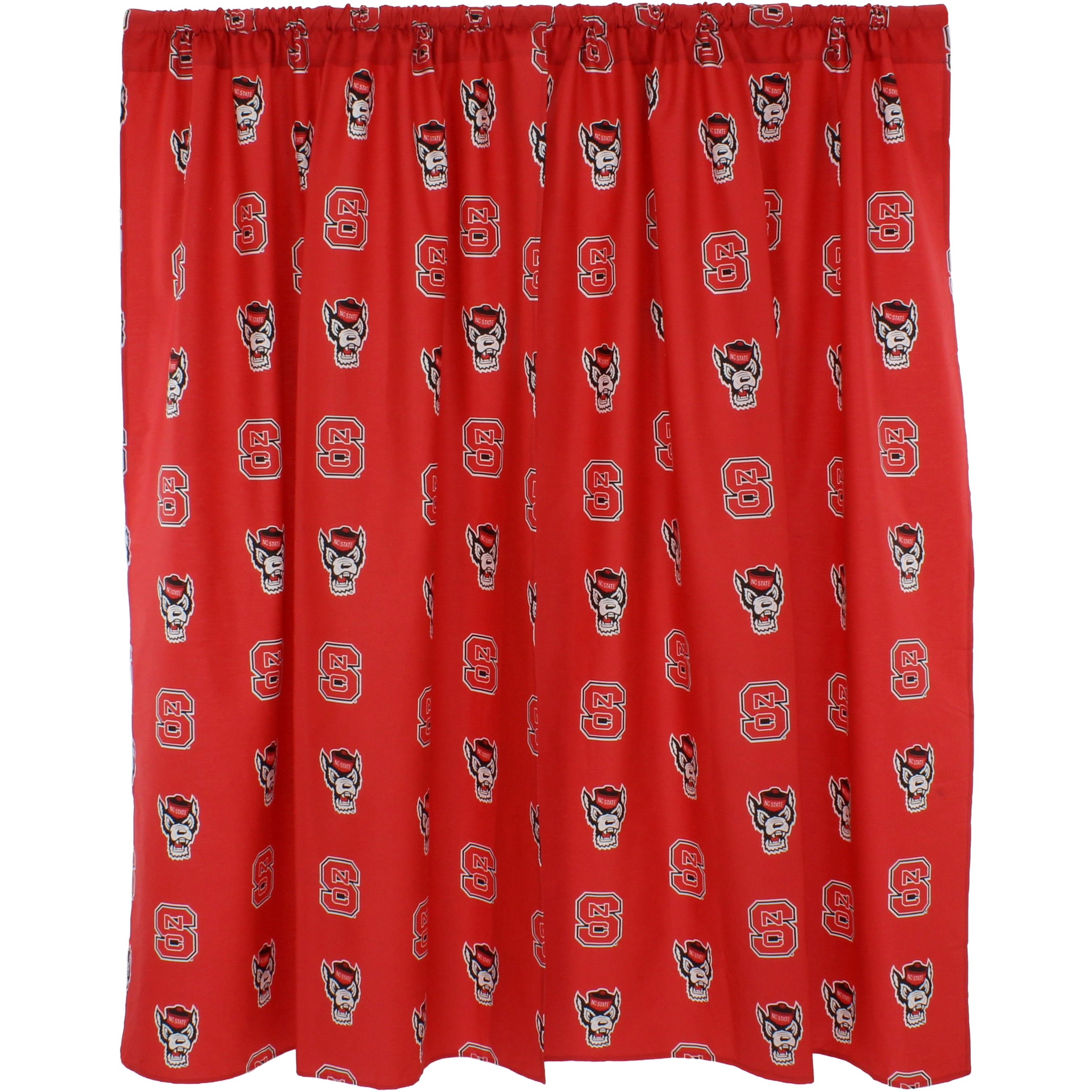 North Carolina State Wolfpack 100% Polyester, 63" Curtain Panels, Set of 2
