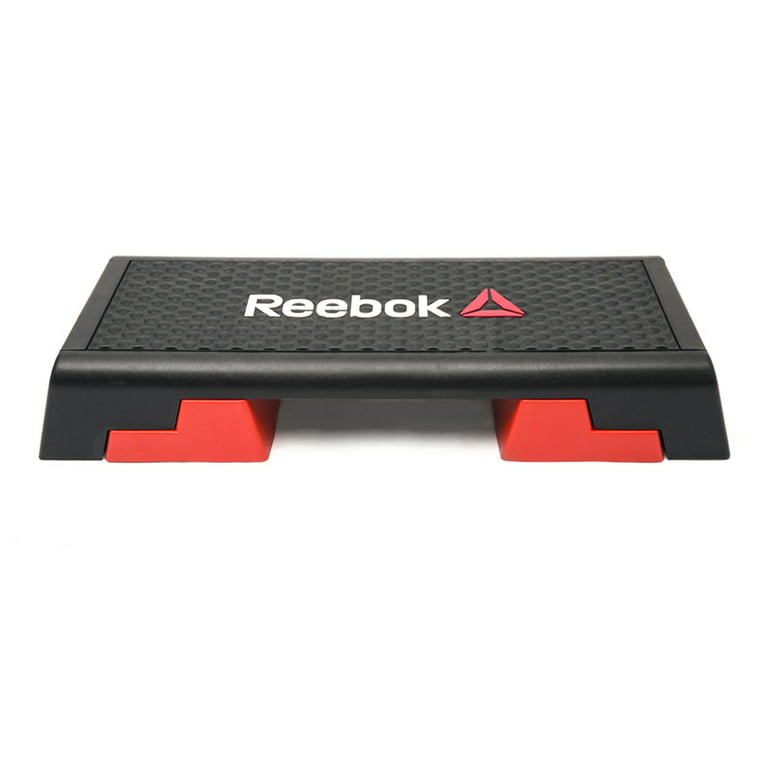 Meyella instruktør hovedsagelig Reebok RSP-16150 Home Gym Workout Non Slip Adjustable Aerobic Step Platform  - Walmart.com