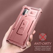 Dexnor for Samsung Galaxy Note 10+ Plus Case, [Built in Screen Protector and Kickstand] Heavy Duty Military Grade Protection Shockproof Protective Cover for Samsung Galaxy Note 10 Plus,Pink