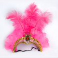 thumbnail image 1 of Tocado para danza del vientre, suministros de Halloween, diadema para danza, tocado de plumas, diadema navideña para mujer, diadema exterior, 1 of 6