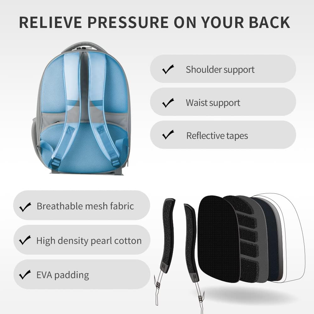 PETKIT Lightweight & Spacious Pet Carrier Backpack for Cats Puppies, White, 17 lb Limit