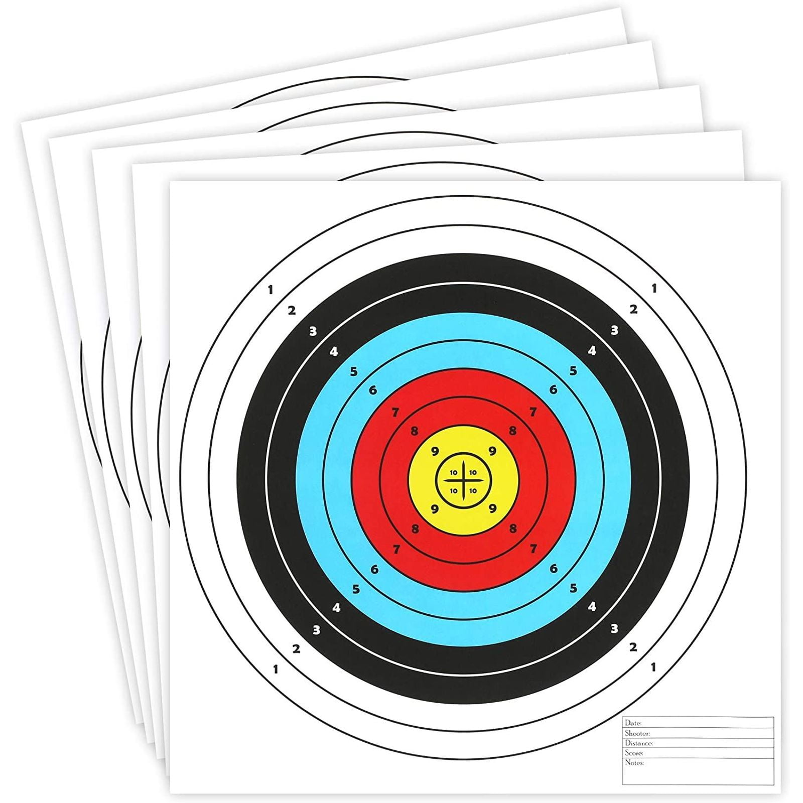 10 Sheet Thick Paper Targets Stickers for Shooting Hunting Archery Practice 