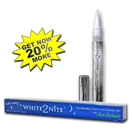 WHITE2NITE, NATURAL TOOTH WHITENING PEN, ZERO SENSITIVITY! STRAWBERRY FLAVOR