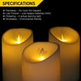 thumbnail image 6 of Novelty Place 2 Pcs Flickering LED Candles, Lifelike Swinging Flame Realistic Flameless Candles, 6 of 7