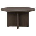 thumbnail image 1 of Bouclair Brown Wooden Round Coffee Table, 1 of 5
