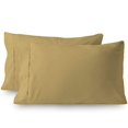 thumbnail image 3 of 3 Piece Sheets - 1 Piece Fitted Sheet & 2 Pillowcases, 450 Thread Count - 100% Egyptian Cotton, Deep Pocket of 14" Inch, Ultra-Soft and All Around Elastic Snug Fit (Twin Size - Taupe Solid), 3 of 5