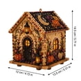 thumbnail image 4 of Halloween 3D Wooden House Diamond Painting Kit DIY Holiday Village Craft Art Set with Beaded Decoration for Halloween Ornament, Seasonal Tabletop Display and Home Decor (house #witch), 4 of 8