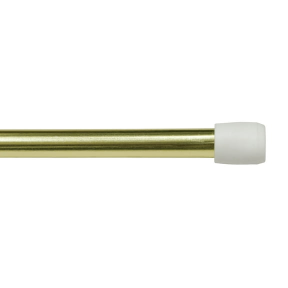 Kenney® Strafford 7/16" Spring Tension Rod, 18-28", Brass