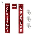 thumbnail image 2 of Zhaomeidaxi Merry Christmas Porch Sign with Santa Claua and Snowman Hanging Banners Couplet for Holiday Home Wall Front Door Garden Yard Indoor Outdoor Party Xmas Decoration, 2 of 7