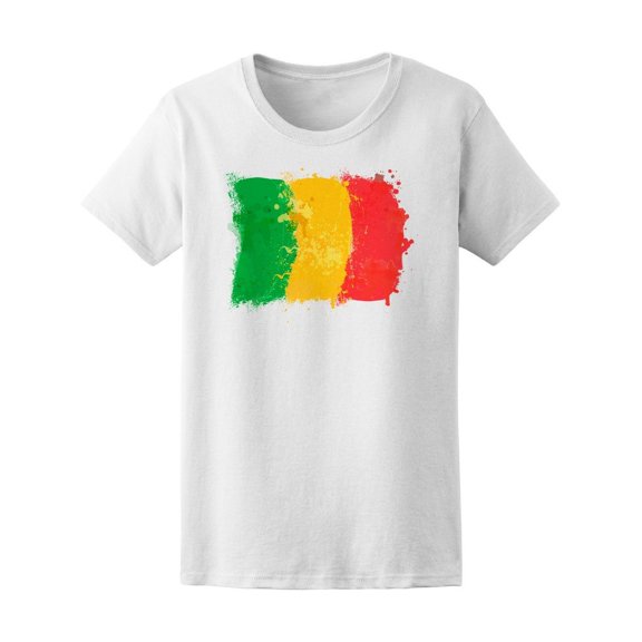 Brush Painted Flag Of Mali Tee Men's -Image by Shutterstock