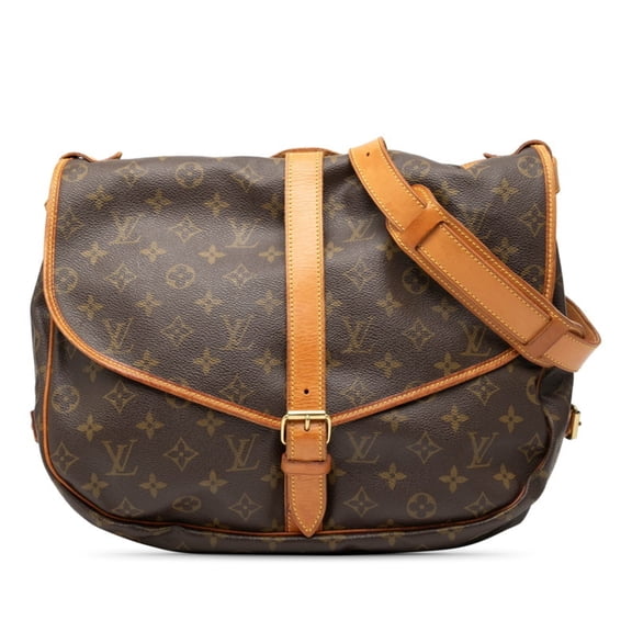 Pre-Owned Louis Vuitton Monogram Saumur 35 Crossbody Shoulder Bag M42254 Brown... (Good)