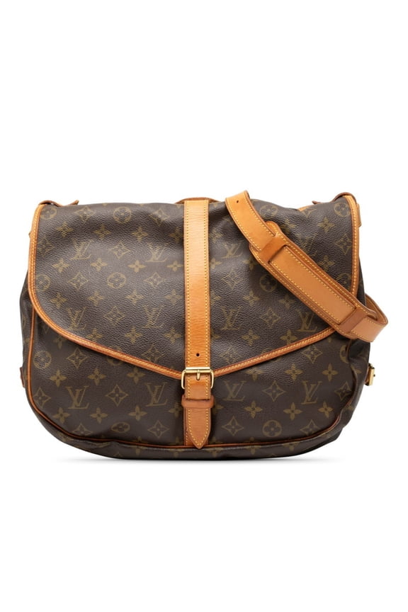 Pre-Owned Louis Vuitton Monogram Saumur 35 Crossbody Shoulder Bag M42254 Brown... (Good)