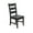 Black, variant on Sunny Designs Marina Black Sand Ladderback Chair (Set of 2)