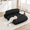 Black, variant on LEHZROAJ 3 in 1 Corduroy Bean Bag Chair with Pillow, Cozy Folding Sofa Bed for Adults Memory Foam Filled No Assembly for Living Room Bedroom,Gray