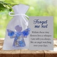 thumbnail image 6 of Luysn Forget Me Not Dried Flower Angel Keepsake,Timeless Gift for Remembrance,Comfort&Hope,Acrylic Flat Crystal Angels,Christmas Memorial Pocket Hug Token Decoration with Organza Bag&Embrace Card 1Pc, 6 of 7