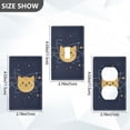thumbnail image 7 of Yayeee Blank Wall Plate Cover 1-Gang 4.5"x2.7" Home Unused Decorative Outlet, Orange Cat Planet, 7 of 7