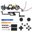 thumbnail image 3 of eXtremeRate Multi-Colors Luminated D-pad Thumbstick Option Face Buttons Black Classical Symbols Buttons LED Kit for PS5 Controller, 3 of 9