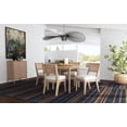 thumbnail image 4 of Pemberly Row Round Mid-Century Wood Dining Table in Brown Finish, 4 of 9