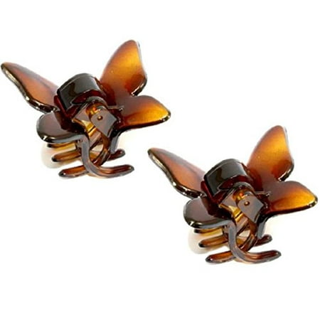 French Butterfly Small Claws Hair Clip for Very Fine or Thin Hair (Best Hair Accessories For Fine Thin Hair)