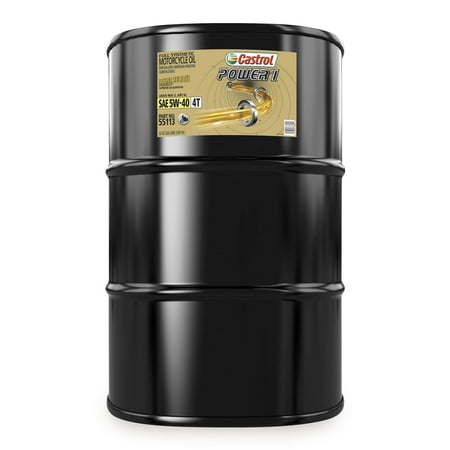 Castrol Power 1 Racing 4T Motorcycle Oil - 5W40 - 55gal. Drum 55113