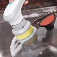 thumbnail image 5 of Electric Spin Scrubber Suitable for Bathroom Bathtub Kitchen,Portable Cordless Rechargeable Scrubber with 3, 5 of 5
