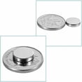 thumbnail image 5 of 60 imanes de neodimio redondos de 10 mm de diámetro y 2 mm de grosor, potente tracción de 200 g (un imán pequeño) para colgar papel, archivos, fotos y recetas en un marco magnético o en el, 5 of 5