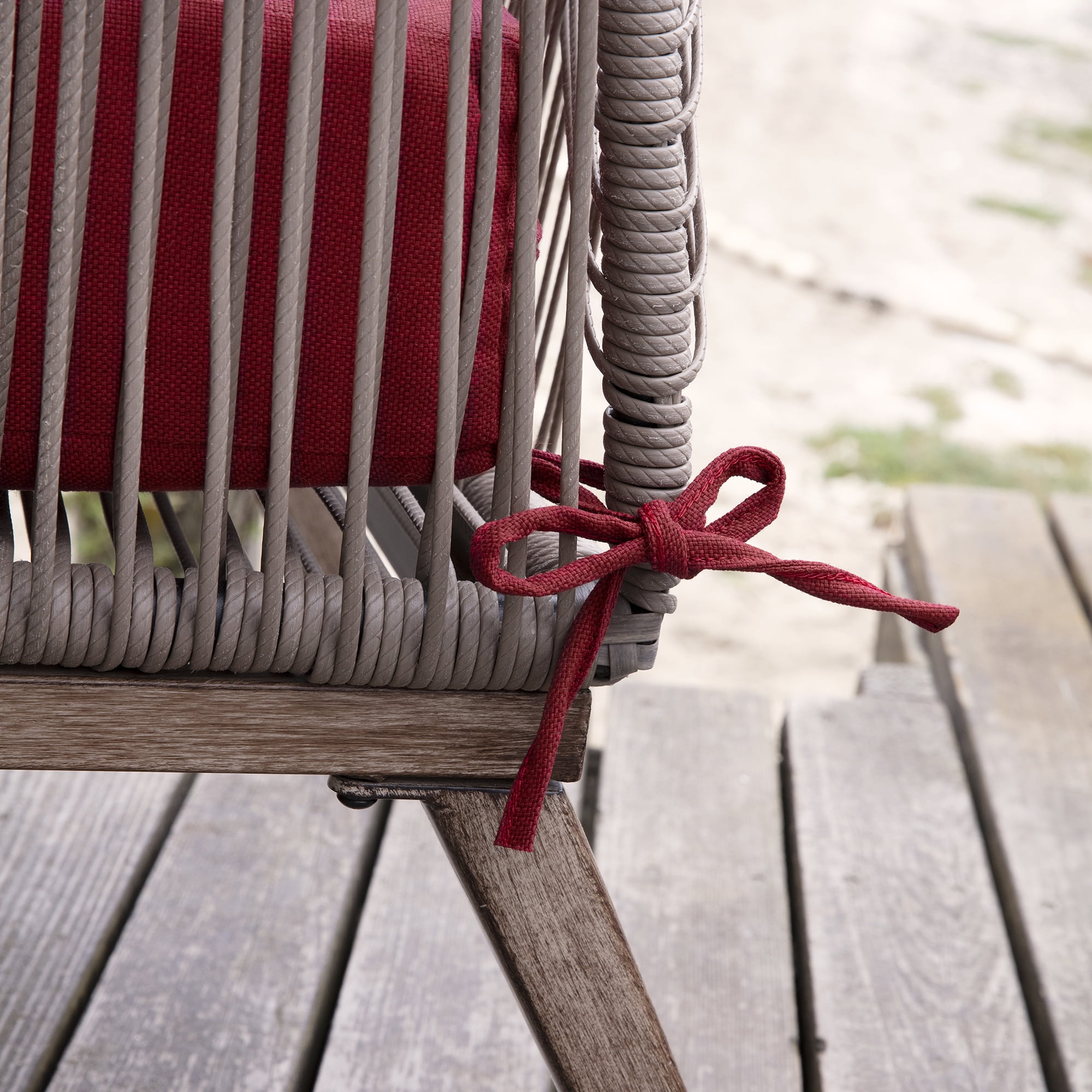 ARDEN Oceantex Outdoor Deep Seating Cushion Set 24 x 24, Nautical Red