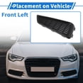 thumbnail image 3 of Parrilla de luz de niebla frontal izquierda No. 71107T9AT00 Inserciones de cubierta de luz de niebla del parachoques delantero para Honda City 2015-2017 Negro ABS 1 Pc, 3 of 6