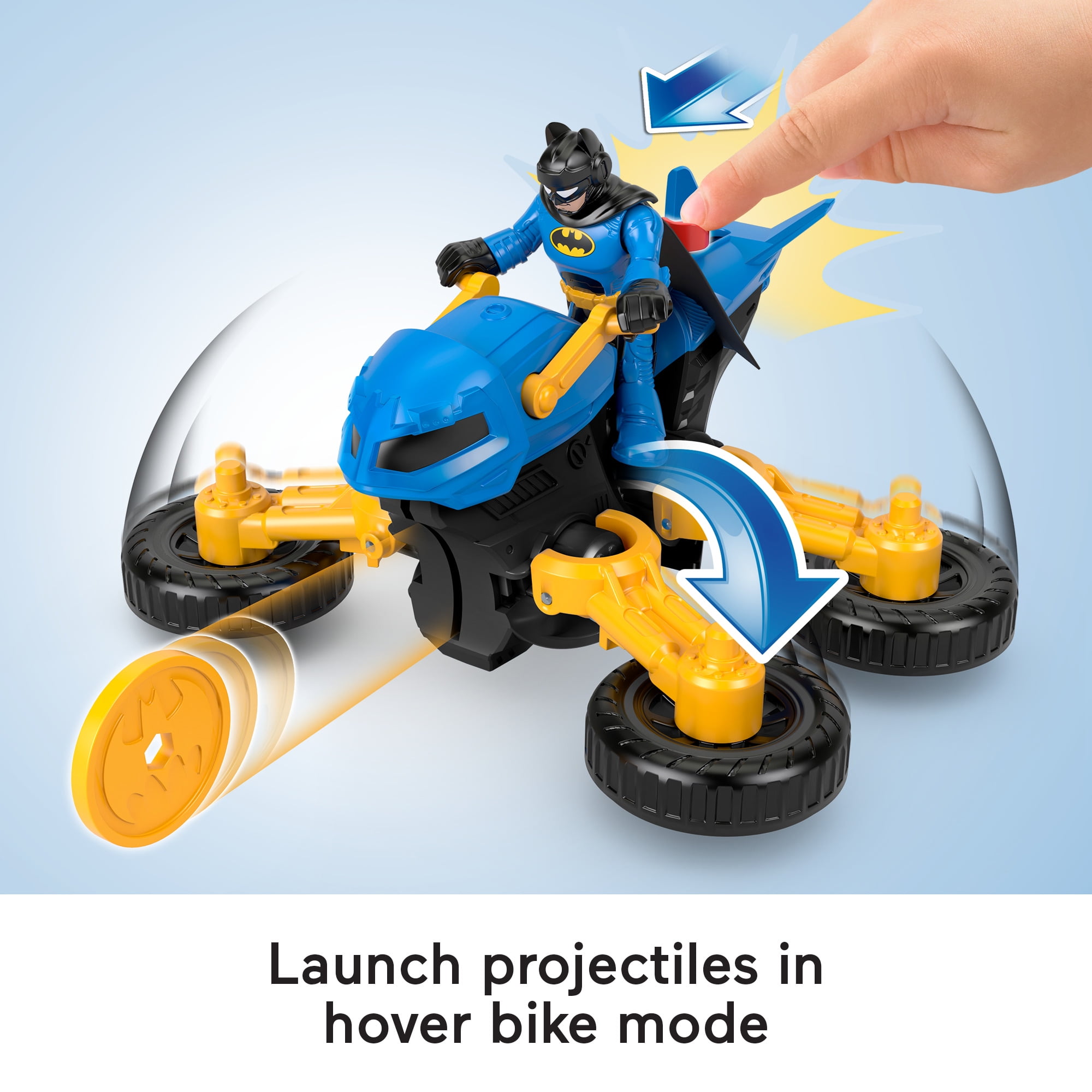 Fisher-Price Imaginext DC Super Friends Batman & Batcycle Toy Set 4 thumbnail image