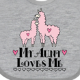 thumbnail image 4 of Inktastic Llama Aunt Loves Me Girls Girls Baby Bib, 4 of 4
