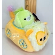 Squishville 2" Juniper Donkey Green Mini Plush Figure with Yellow Car