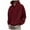 Wine, variant on Mens Oversized Hoodie Baggy Pullover Hoodie Plain Casual Hooded Sweatshirts Long Sleeve Sweater Plus Size Fall Winter Drawstring Hoody with Front Pocket Outdoor Hooded Top Sportswear