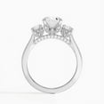 thumbnail image 3 of Zoya Jewel 14K White Gold Plated Ring - 2.1 Ct Round Cut Diamond Rings - Prong Set Engagement Wedding Jewelry for Women - Birthday Gift Silver Rings - Romantic Proposal Rings for Girlfriend, 3 of 6
