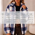 thumbnail image 3 of AnuYalue Women's Plaid Fleece Jacket Zip Up Stand Collar Coats Soft Long Sleeve Jackets Casual Winter Outerwear, 3 of 5