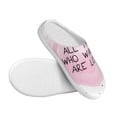 thumbnail image 3 of KLL Not All Those Who Wander Are Lost Pattern Adult Unisex Cozy Slippers,Fuzzy Slip-on Slippers TPR Sole Slippers Comfort Plush Home Footwear for Indoor & Outdoor-35/36, 3 of 7