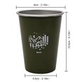 thumbnail image 2 of Tazas portátiles para acampar, juego de utensilios de cocina, taza de viaje, accesorios para acampar (verde), 2 of 2