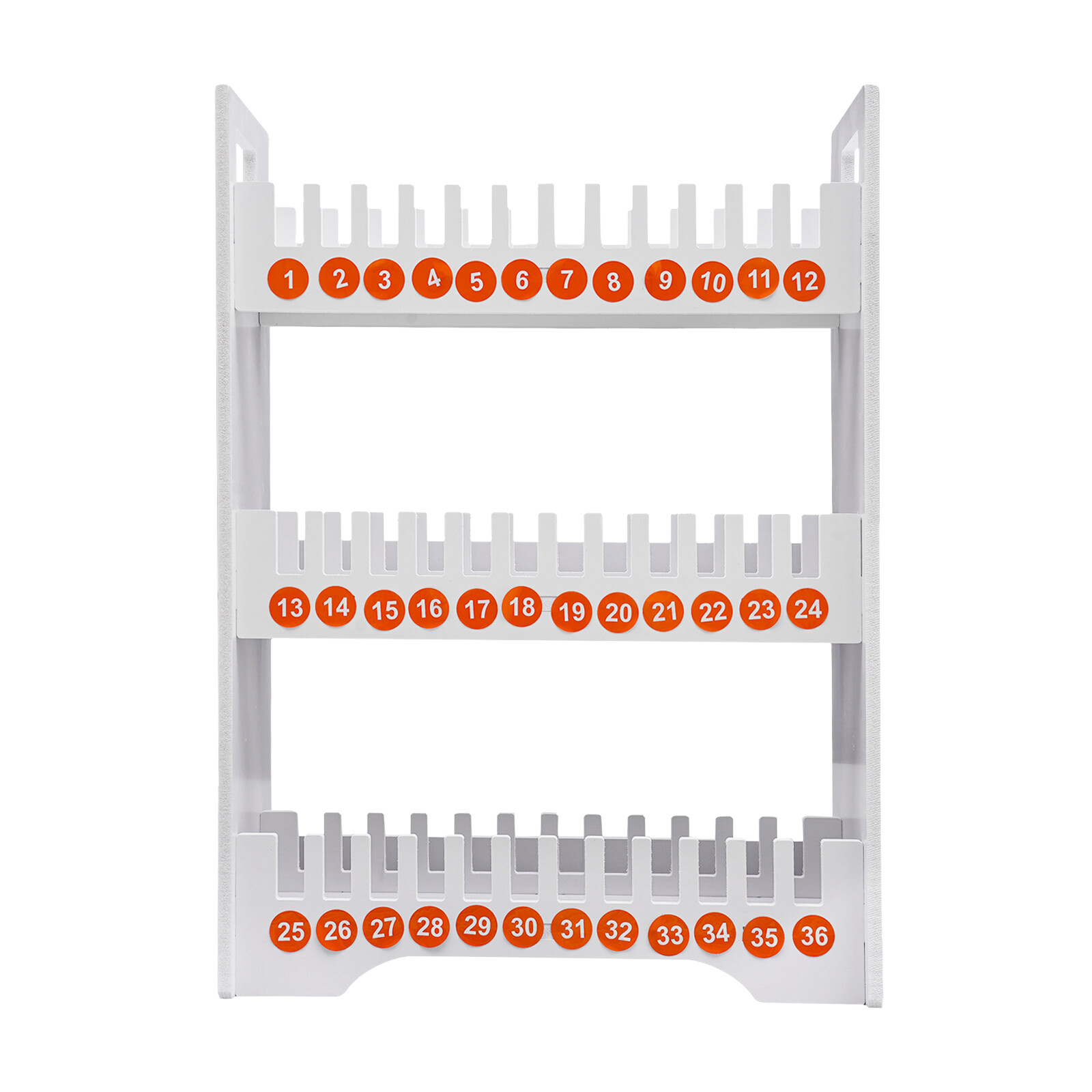 40.3*18.5*56.5cm 36 Slots Cell Phone Holder Classroom Storage Rectangular PVC Cell Phone Stand Rack with Curved Shape