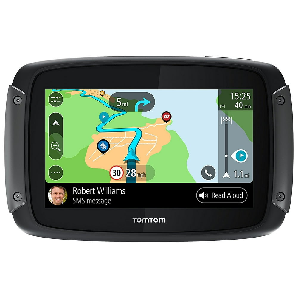 Tomtom RIDER 550 Motorcycle GPS Navigator Black Mountable Walmart