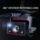 thumbnail image 4 of Cámara de salpicadero para coche 1080P FHD DVR con pantalla IPS de 3 pulgadas | Lente gran angular de 170° | Detección de colisiones con sensor G | Grabación en bucle del monitor de aparcamiento |, 4 of 5