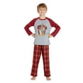 thumbnail image 5 of Harry Potter Boys' Hogwarts Houses Crest Plaid Raglan 2PC Pajama Set - Gryffindor Hufflepuff Ravenclaw Slytherin, 5 of 5