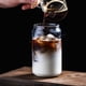 thumbnail image 3 of Vasos para beber con pajita de vidrio: vasos de vidrio con forma de lata, vasos de cerveza, vasos de café helado, lindo vaso, ideal para whisky, refrescos, té, agua, G, 3 of 5
