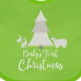 thumbnail image 4 of Inktastic Babys First Christmas Scandinavian Tree Boys or Girls Baby Bib, 4 of 4