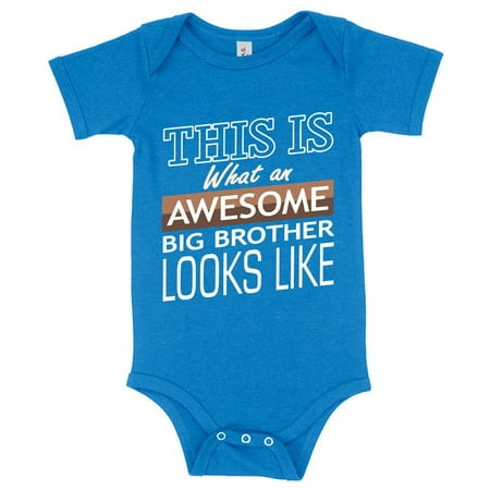 

Baby Jersey Awesome Big Brother Onesie - I m the Big