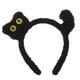 thumbnail image 1 of Diadema de gato negro de peluche con orejas de gato para mujeres y niñas, accesorio ideal para disfraz de Halloween, diadema suave con orejas de gato de peluche, 1 of 7