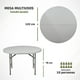 thumbnail image 2 of Mesa Plegable Multiusos Redonda de 122 cm | Mesa Grande para Eventos, Reuniones y Hogar, 2 of 8