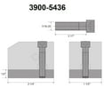 thumbnail image 2 of Hhip Kdk-100/Kdk-0 Style T-Nut Blank 1/2X 3900-5436, 2 of 2