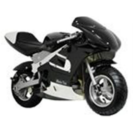 MotoTec 33cc 2-Stroke Gas Powered Pocket Bike Mini Motorcycle Black