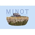 thumbnail image 5 of Minot, North Dakota, Wheat Field and Shack, Contour, Lantern Press, Premium Playing Cards, 52 Card Deck with Jokers, USA Made, 5 of 5
