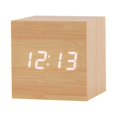 thumbnail image 1 of SXcggal One Wood Clock Creative Electronic Clock Square Digital Clock Mini Alarm Clock Bedside Clock Multifunctional Artistic Beautiful Desktop Decoration, 1 of 7